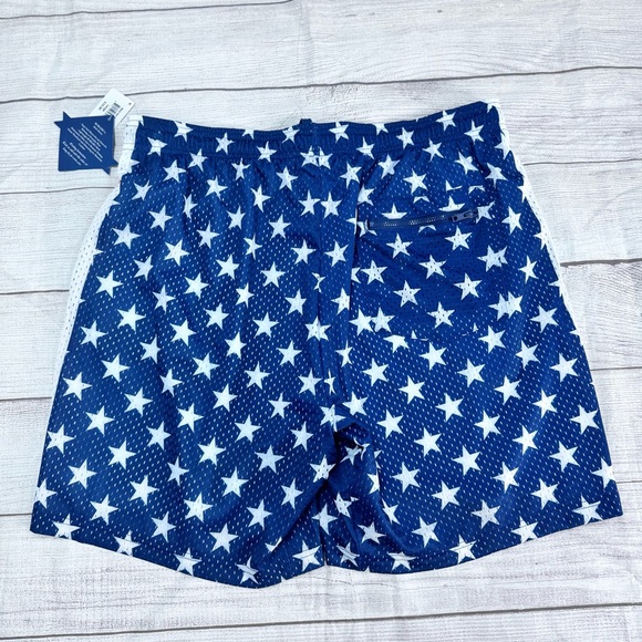 Burlebo Mesh Fully Lined Athletic Gym Basketball Patriotic Flag Shorts - Picture 4 of 8